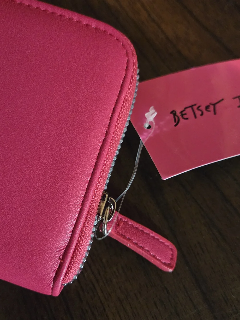 NWT Betsey Johnson Pink Bow Clutch Wallet